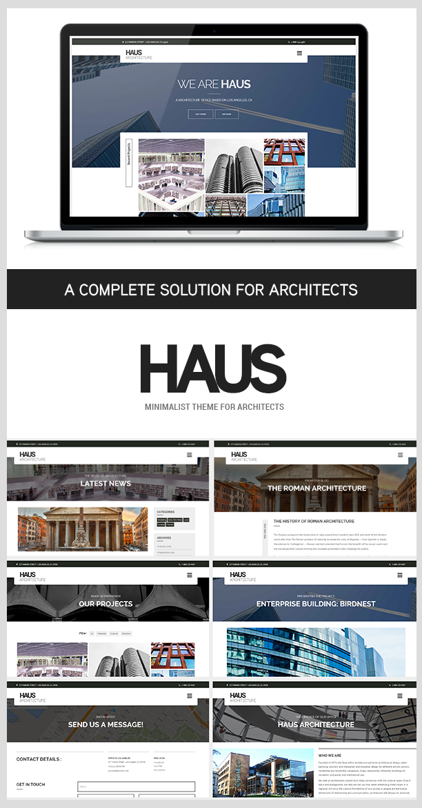 Haus - Architecture Template for Architects - 1