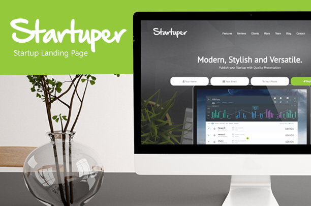Startuper - Startup Landing Page - 1